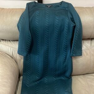 Beautiful, Rich, deep turquoise SHARAGANO dress